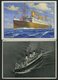 ALTE POSTKARTEN - SCHIFFE DAMPFER, 5 Verschiedene Ansichtskarten Aus 1934-40 - Other & Unclassified
