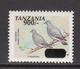 2011 Tanzania 900/- Overprint On Bird Definitives  Oiseaux  Complete Set Of 2 MNH - Tanzania (1964-...)