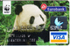 GREECE - WWF/Panda, Eurobank Visa(reverse Oberthur), 03/04, Used - Credit Cards (Exp. Date Min. 10 Years)