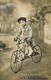 CPA Enfant Sur Vélo Avec Fleurs Colorisée Tendre Souvenir Ste Livrade Polo 311 - Cyclisme