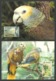 ST VINCENT 1989 BIRDS WWF AMAZON PARROT MAXICARDS SET OF 4 FDC - St.Vincent (1979-...)