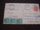 Lettre Taxee 4 Timbre Gerbe Gerbes 10 F Et Babe De 2 F - 1859-1959 Covers & Documents