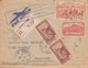 Lettre Avion Recommandée 059 St Denis Réunion 28/3/1947 Cachet Poste Aérienne Pour Madagascar Voir Verso Et Description - Lettres & Documents