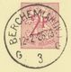 BELGIUM BERCHEM (ANTW.) G 3 1965 Postal Stationery 2 F PUBLIBEL 1981 VARIETY White Line Behind „Tadera“ And Through Hat - Varianten & Curiosa