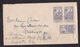 French Oceania: Cover To USA, 1928, 3 Stamps, People, Forwarded To Veterans Hospital (minor Damage, See Scan) - Brieven En Documenten