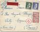 TAXE 3FR PAIRE LONGJUMEAU 1943 LETTRE EXPRES HORS COMMUNE HITLER 25C+50C BERLIN POUR CHILLY MAZARIN RARE - 1859-1959 Lettres & Documents