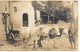 Carte-photo.....cour De Ferme ...attelage De Trois Boeufs......animée... - Fermes