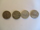 Guatemala: 4 X 5 Centavos 1945. 1956. 1957 & 1958 (argento) - Guatemala