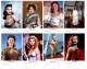 FILM STAR MODERN POSTCARD COLLECTION - (100 DIFF. COLOUR)  Swiftsure Postcards 2000 - Artistas