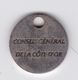 Jeton De Caddie En Métal - Conseil Général De La Côte D'Or (21) - Trolley Token/Shopping Trolley Chip