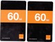 Moldova ,  Moldavie  Moldau , 2  Prepaid Phonecard - Orange , 2018- 2019 ,  60 Lei , Paper , Used - Moldavië