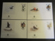 ASCENSION - 1990 - WWF - PROTEZIONE DEGLI UCCELLI - BIRDS - 4 BUSTE FDC - Ascensione