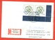 Germany 1997. FDC. Registerted Envelope Passed The Mail. Diamond. - Minerals