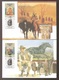 1987 Australia Australian Folklore Man From Snowy River Horse Riding Set Of Maxi Cards In Excellent Condition - Maximum Cards