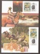 1987 Australia Australian Folklore Man From Snowy River Horse Riding Set Of Maxi Cards In Excellent Condition - Maximum Cards