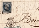 Lettre 1854 Lyon Rhône Messagerie Roulage Jouany Neveu Borel Et Fils Aîné Crest Drôme - 1853-1860 Napoléon III