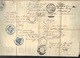 Delcampe - Passeport à L'étranger Fait à Ajaccio (Corse), Nombreux Cachets, Voir Scans, 1841. - Otros & Sin Clasificación