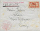 MAROC - 1931 - ENV. Par AVION Du REG INFANTERIE COLO à RABAT Avec "AFFR INSUFFISANT VOIE AERIENNE" (FM OUBLIE)=> CORREZE - Military Postmarks From 1900 (out Of Wars Periods)