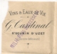 Origine ST SEURIN D'UZET Charente Inférieure, MORTAGNE SUR GIRONDE Sur LAC G. CARDINAL, VINS & EAUX DE VIE - 1877-1920: Période Semi Moderne