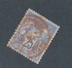 FRANCE - N°YT 78 OBLITERE AVEC CAD ROUGE PARIS IMPRIMES - COTE YT : 10€ - 1876 - 1876-1898 Sage (Type II)