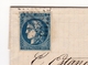 Lettre 1871 Navarrenx Pyrénées Atlantiques Orthez Émission De Bordeaux Cérès 20 Centimes Estaniol Avoué Cazaux - 1870 Uitgave Van Bordeaux