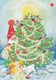 Postal Stationery - Birds - Bullfinches Decorating Christmas Tree - Red Cross 1992 - Suomi Finland - Postage Paid - Interi Postali