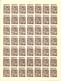 TURKESTAN RUSSIA 1917/19 Civil War Fantasy Issue 15 Kop Als Kompletter Bogen 49 Marken Imperforated MNH - Other & Unclassified