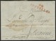 1808 "94 / BRUXELLES" (41*11) En Rouge S/ Lettre Datée Du 16 Avril 1808 Et Adressée à Beaune. - 1792-1815: Départements Conquis