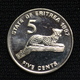 Eritrea 5 Cents 1997. Leopards. African Coin. UNC - Eritrea