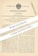 Original Patent - G. Schmidt , Kötzschenbroda , 1897 , Spulenlagerung Für Nähmaschinen - Schiffchen | Nähmaschine !!! - Historische Dokumente