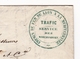 Lettre Nîmes Gard 1857 Chemin De Fer Lyon à La Méditerranée Montauban Tarn Et Garonne Traffic Service Des Marchandises - 1853-1860 Napoléon III