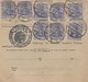 DR INFLA 1920 PAKETKARTE  BULLETIN D EXPEDITION REMSCHEID  PARIS PK5 - Briefe U. Dokumente