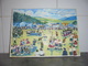 RARE HIGHLAND GAMES ECOSSE 1989 TABLEAU PEINTURE SPORT DES CLANS ÉCOSSAIS - Olii