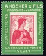 1909 Kocher-Reklame Etiketten Marken; Nr. 3c,10 Rp. Mit Erstfalz, Unteres Randstück - Neufs