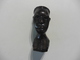 Tête Africaine ,Portrait Sculpté En Bois Noble - Art Africain