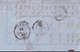 Delcampe - Lettre 1861 Thizy Rhône Couturier Frères Articles Du Beaujolais Jaspés Cotonne Ménage Coton Voiron Isère - 1853-1860 Napoleon III
