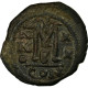 Monnaie, Maurice Tibère, Follis, 602, Constantinople, TTB, Cuivre, Sear:495 - Byzantium