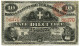 10 LIRE FALSO D'EPOCA BANCA NAZIONALE REGNO D'ITALIA CAVOUR COLOMBO 1866 QBB - [ 8] Vals En Specimen