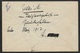 1917 DR - UBOOT BRIEF - SUBMARINE MAIL SEEPOST Nach USA - ZURÜCK - BRIEFVERKEHER EINGESTELLT - Covers & Documents