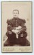 PHOTO C.D.V Portrait MILITAIRE  DIM :11cm / 6,5 Cm - Anciennes (Av. 1900)