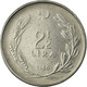 Monnaie, Turquie, 2-1/2 Lira, 1966, TTB, Stainless Steel, KM:893.1 - Turquie