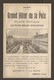 PUBLICITE R°/V° 1925 - PAU GRAND HOTEL De La POSTE PROPRIETAIRE Mr DABBADIE - GRAND HOTEL De La PAIX BERNIS FRERES - Publicités