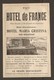 PUBLICITE R°/V° 1925 - PAU GRAND HOTEL GASSION H & J MEILLON + HOTEL De FRANCE MARIA CRISTINA SAN SEBASTIAN - Publicités