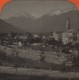 Stéréo Contre La Lumière 1860-70 . Vue De Méran , Prise De La Promenade . Merano , Italie . - Photos Stéréoscopiques