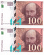 LOT De 2 X 100 FRANCS CEZANNE 1997 En NEUF Numéros à Suivre !!!  Alphabet M @ FAY 74/01 - 100 F 1997-1998 ''Cézanne''