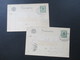 AD Bayern 1896 Sonderpostkarte P 48 Nürnberg Landesausstellung Mit SST 2 Karten - Postal  Stationery