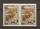 Congo Belge 1941 - Parcs Nationaux - Surcharge Renversée - Paire Cob 227 CU MNH - Curiosité - Nuevos