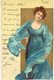 Thème - Illustration - Portrait De Femme   En Bleu - 1900-1949