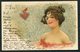 1902 Switzerland Beauty Glamour Love Heart Postcard Zurich Fil. Bahnhof - Uznach - Covers & Documents