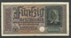 Germany WWII Occupation 1940-1945 Bank Note 50 Reichsmark, Used - 2° Guerra Mondiale